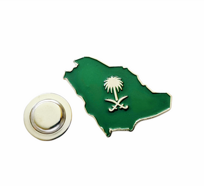 SAUDI PALM MAP BROOCH MAGNET